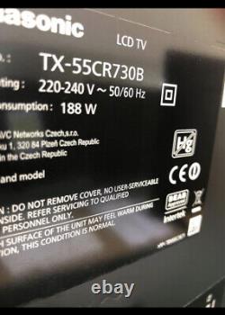 Panasonic TX-55CR730B Téléviseur LED Smart incurvé 4K Ultra HD de 55 pouces