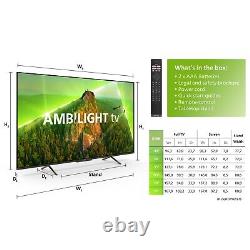 Philips Ambilight PUS8108 Téléviseur intelligent LED Ultra HD 4K de 43 pouces 43PUS8108/12