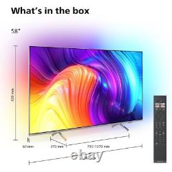 Philips Tpvision 58pus8507 58 Pouces Led 4k Ultra Hd Smart Ambilight Tv Bluetooth