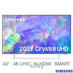 Samsung UE43CU8510KXXU 43 Inch 4K Ultra HD Smart TV  -> Téléviseur intelligent Samsung UE43CU8510KXXU 43 pouces 4K Ultra HD.