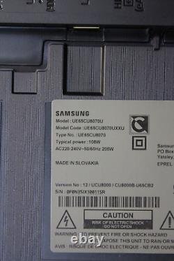 Samsung UE65CU8070UXXU 65 pouces 4K Ultra HD Smart TV (PDSF £695)