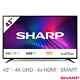 Sharp 4t-c43eh2kf2fb 43 Pouces 4k Ultra Hd Smart Tv Noir