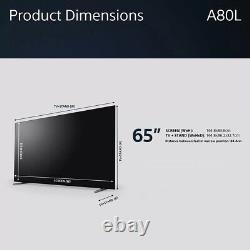 Sony Bravia XR XR65A80L (2023) OLED HDR 4K Ultra HD Smart Google TV, 65 pouces