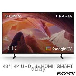 Sony KD43X80LU Téléviseur intelligent 4K Ultra HD de 43 pouces avec garantie de 5 ans incluse