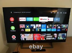 Sony KD49XE8396 4K Ultra HDR X-Reality Pro Smart Android 49 inch TV would be translated as: Téléviseur Sony KD49XE8396 4K Ultra HDR X-Reality Pro Smart Android de 49 pouces.