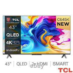 TCL 43C645K Téléviseur intelligent QLED 4K Ultra HD de 43 pouces