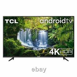 TCL 50P615K 50 pouces 4K Ultra HD Smart Android TV avec Freeview Play, HDR10, Microphone.
