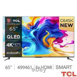 TCL 65C645K Téléviseur Intelligent QLED 4K Ultra HD de 65 pouces