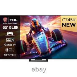 TCL 65C745K Téléviseur intelligent LED 4K Ultra HD de 65 pouces avec Bluetooth WiFi