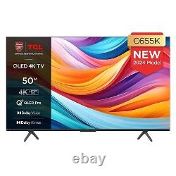 TCL C655K Téléviseur intelligent 4K Ultra HD QLED PRO de 50 pouces