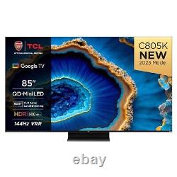 TCL C805K 85 pouces Smart Mini LED 4K Ultra HD Google QLED TV 85C805K
<br/>	 

	

<br/>(Note: The title is already in English, so there is no need to translate it into French.)