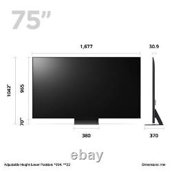 TV intelligente LG 75QNED816RE de 75 pouces MiniLED 4K Ultra HD avec Bluetooth et WiFi