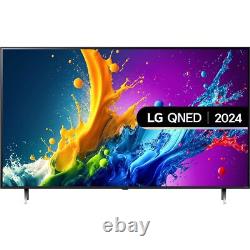 TV intelligente LG 86QNED80T6A MiniLED 4K Ultra HD de 86 pouces avec Bluetooth et WiFi