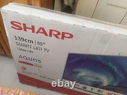 Télécommande de la smart TV Aquos SHARP de 55 pouces ultra4k
