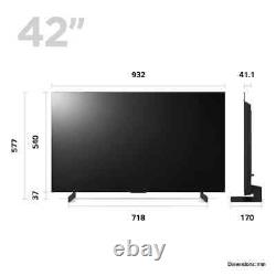 Téléviseur intelligent LG OLED42C34LA 42 pouces OLED 4K Ultra HD avec HDR10 HLG Dolby Vision