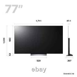 Téléviseur intelligent LG OLED77C36LC 77 pouces OLED 4K Ultra HD HDR10 HLG Dolby Vision auto-éclairé