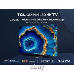 Téléviseur intelligent QLED Mini LED 4K Ultra HD de 75 pouces