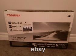 Toshiba 49 (50) Pouces 4k Ultra Hd Smart Tv Avec Freeview Hd 2160p Nouveau & Seled
