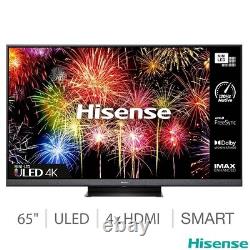 Tout nouveau Hisense 65U8HQTUK, téléviseur intelligent ULED 4K Ultra HD Mini LED de 65 pouces, prix de détail recommandé de 949 £.